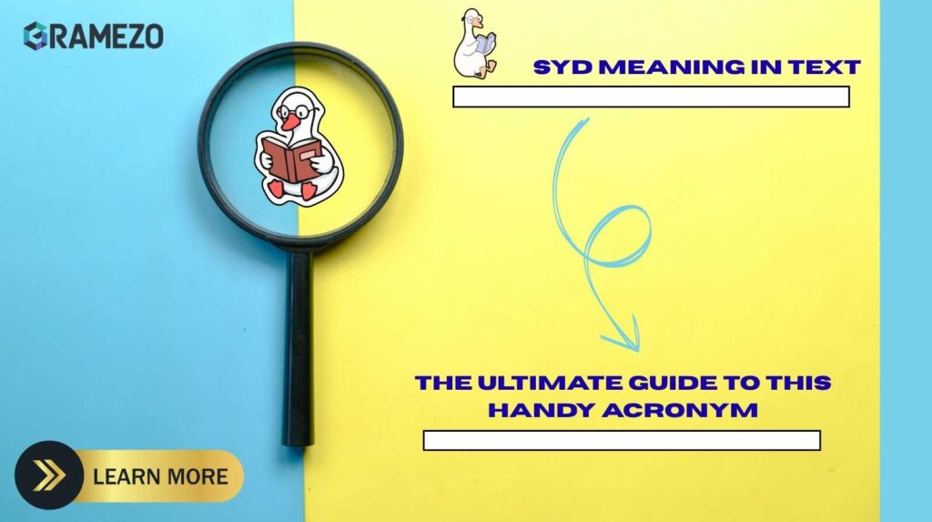 SYD Meaning In Text: The Ultimate Guide To This Handy Acronym