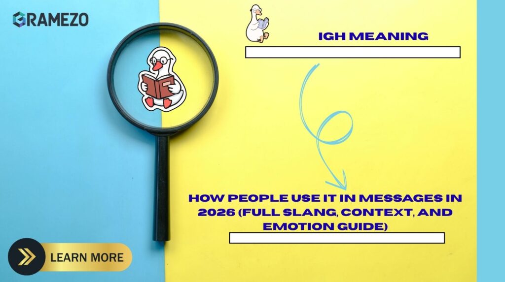 IGH Meaning: How People Use It In Messages In 2026 (Full Slang, Context, And Emotion Guide)