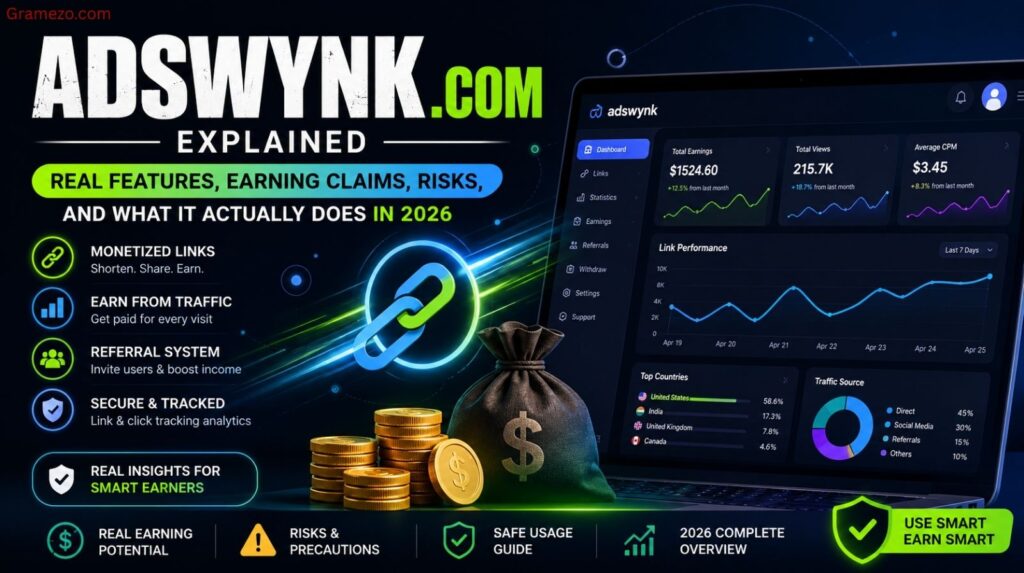 Adswynk com Explained: Real Features, Earning Claims, Risks, And What It Actually Does In 2026