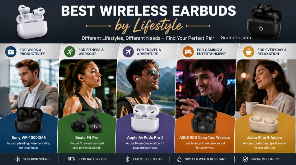 Best Wireless Earbuds by Lifestyle