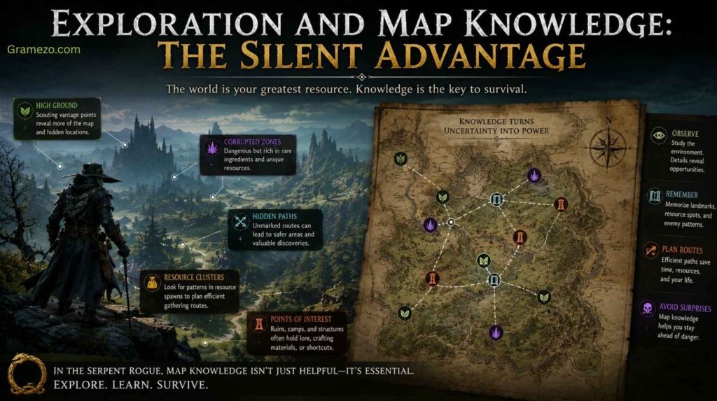 Exploration and Map Knowledge: The Silent Advantage
