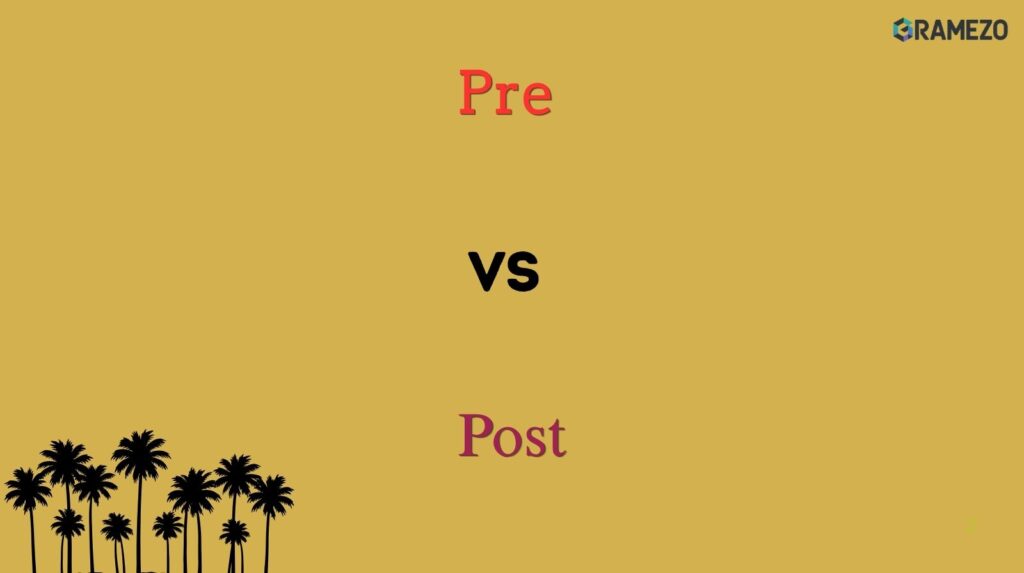 Pre vs Post