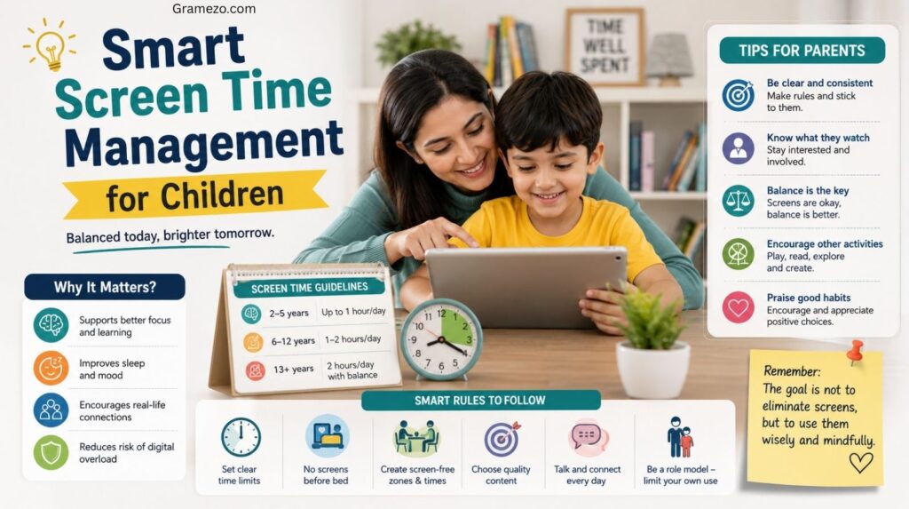 Smart Screen Time Management for Children