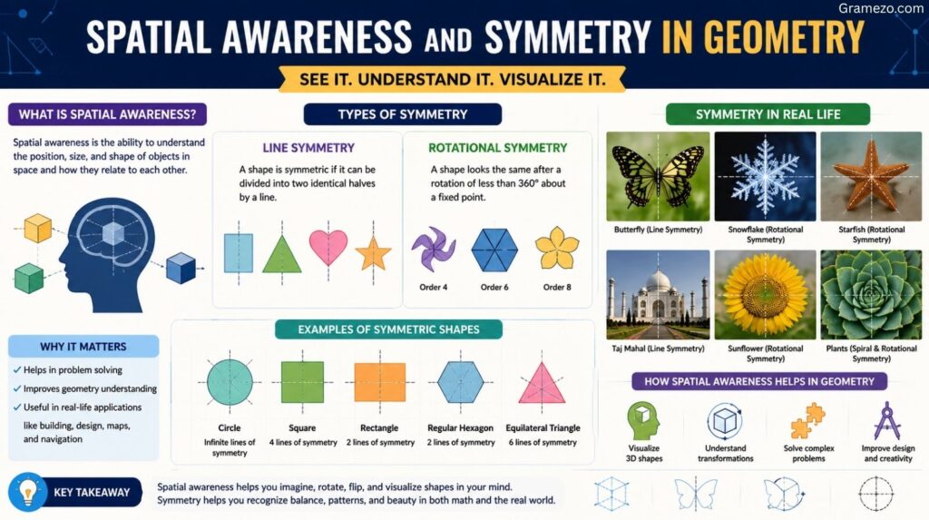 Spatial Awareness and Symmetry in Geometry