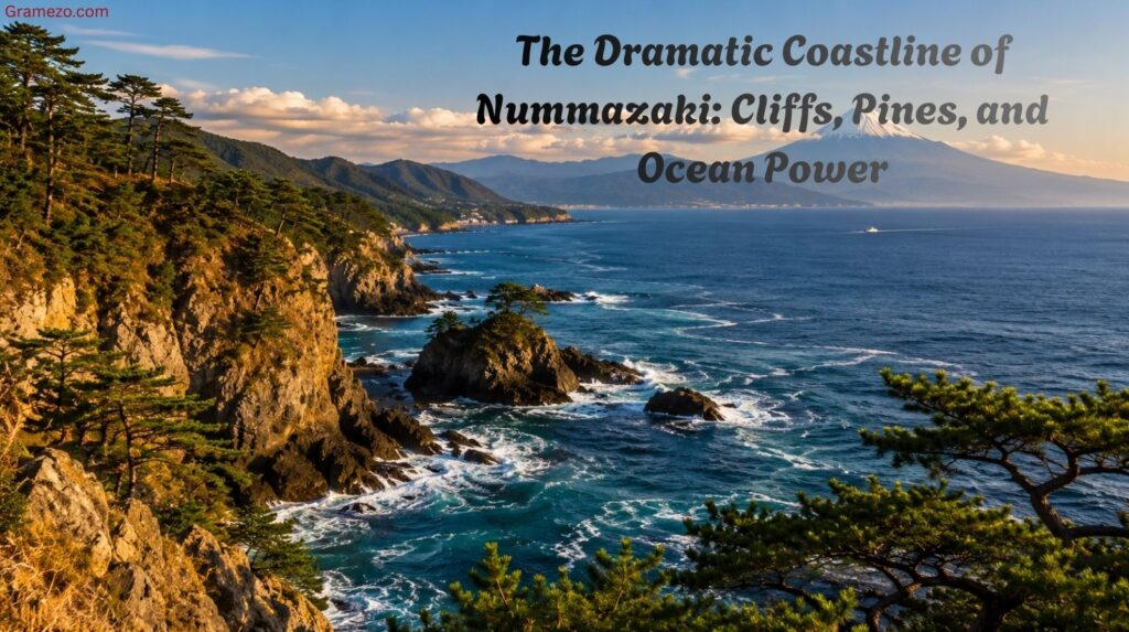 The Dramatic Coastline of Nummazaki: Cliffs, Pines, and Ocean Power