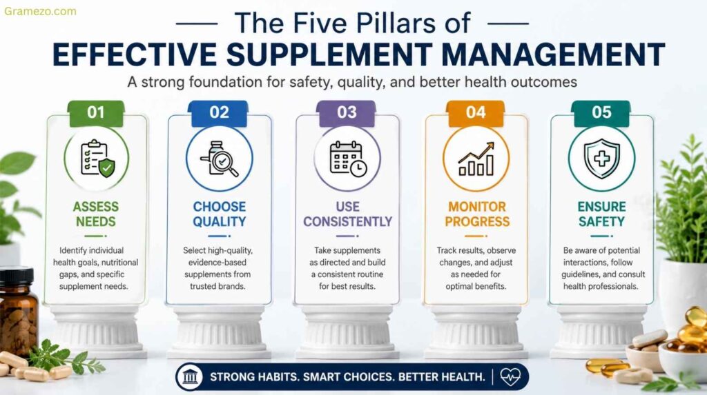 The Five Pillars of Effective Supplement Management