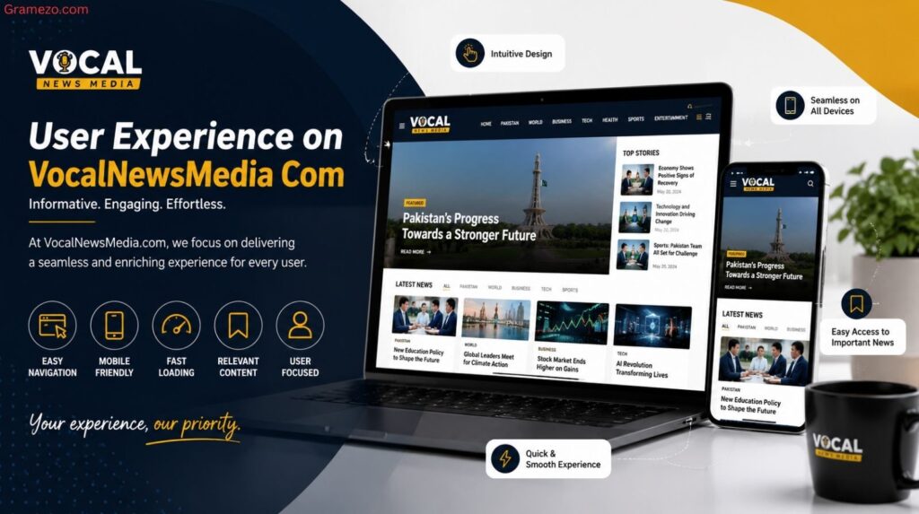 User Experience on VocalNewsMedia Com